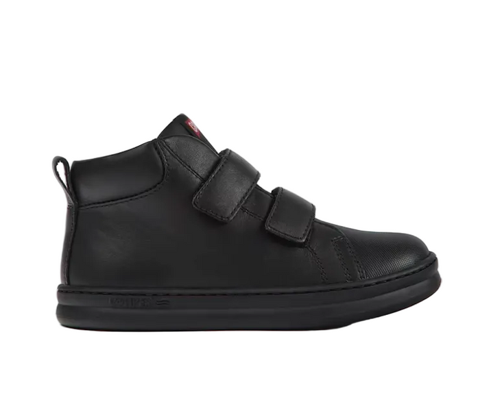 Camper School Shoes | Velcro Runner Boot | Black