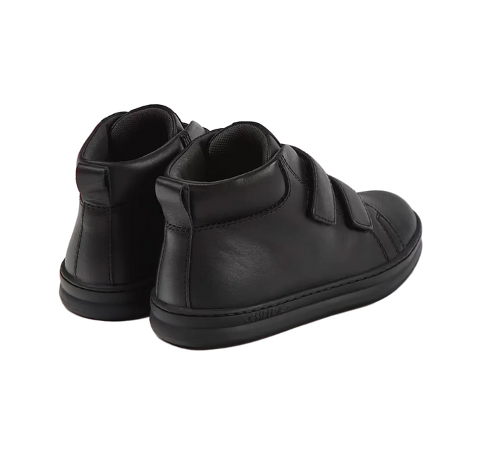 Camper School Shoes | Velcro Runner Boot | Black