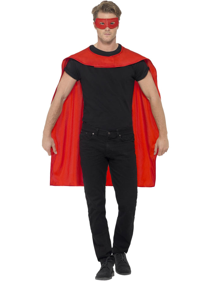 Cape, Red, with Eyemask