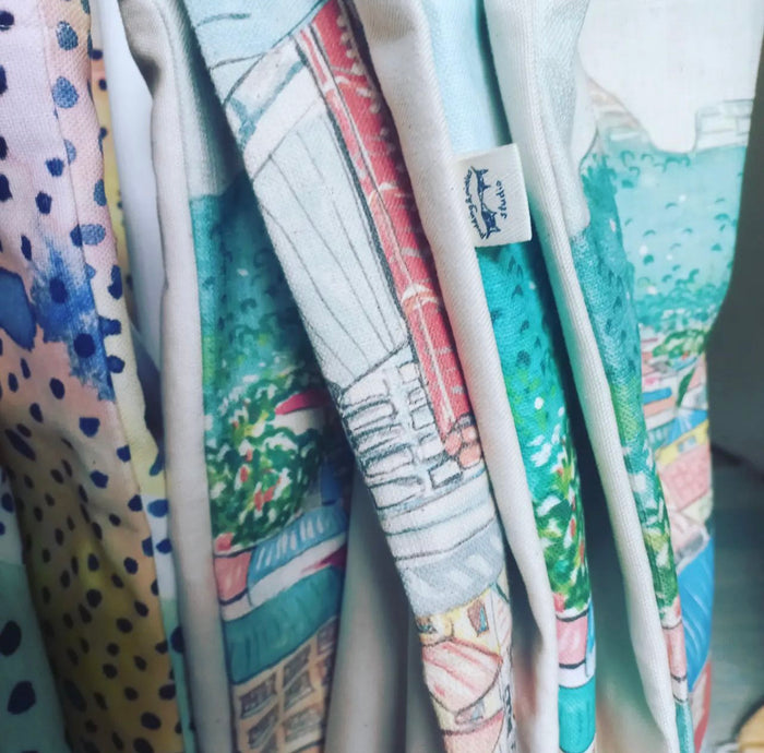 Cape Town Linen Shopper Bag