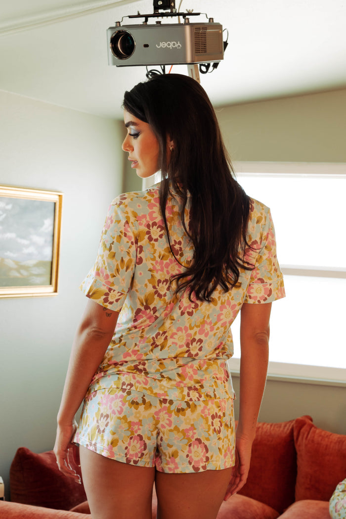 Carmen Painted Blooms Modal Short PJ Set - M & 1X left