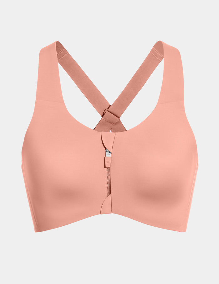 | Front view of model highlighting the coverage and fit | Pink Ginger