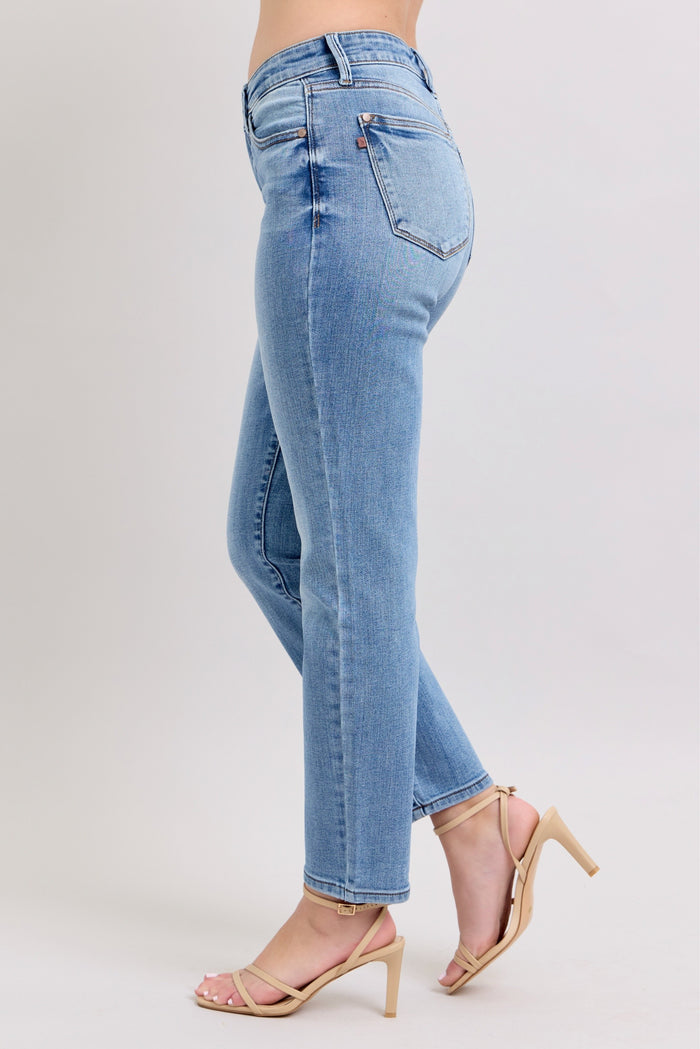 Cellphone Pocket Mid Rise Slim Fit