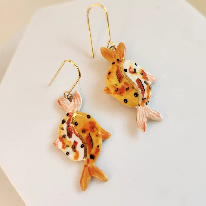 Ceramic Pisces Earrings