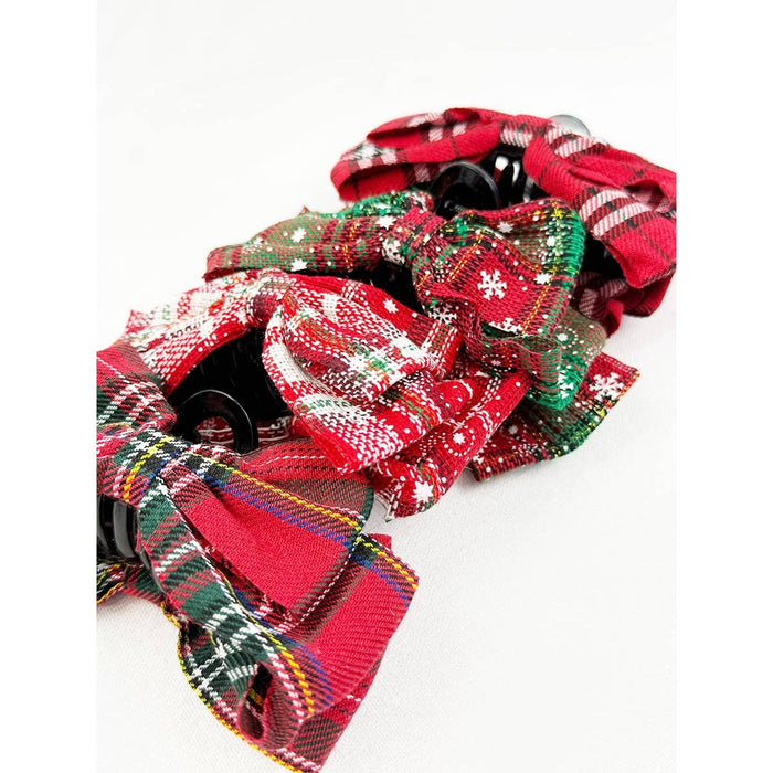 Christmas Bow Claw Clip