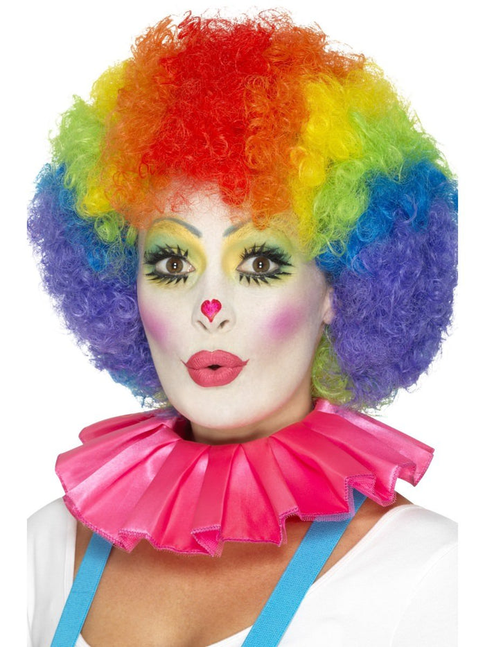 Clown Neck Ruffle, Pink