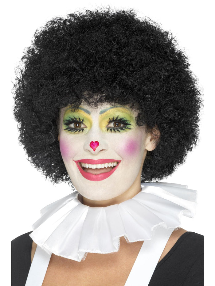 Clown Neck Ruffle, White