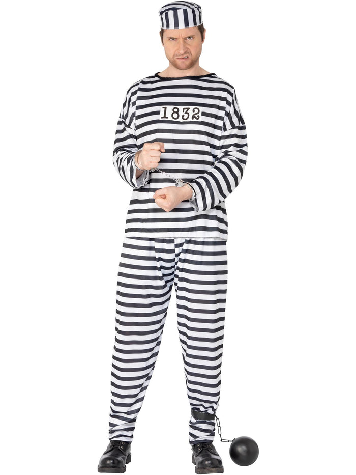 Convict Costume, Black & White