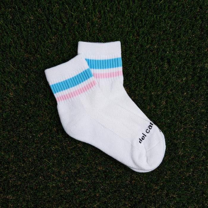 Del Campo Cotton Candy Stripes golf socks