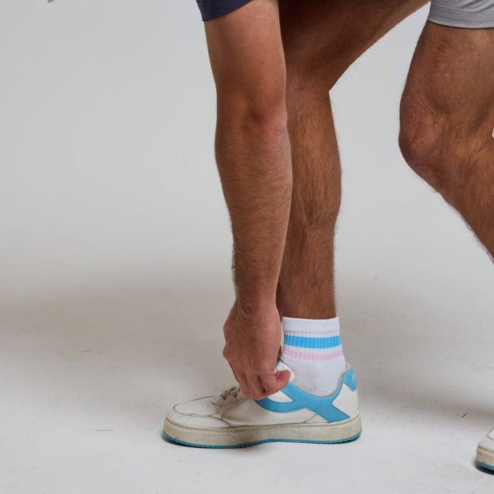 Del Campo Cotton Candy Stripes golf socks