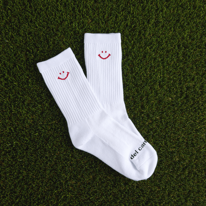 Crew Smiley Pack Socks - del campo