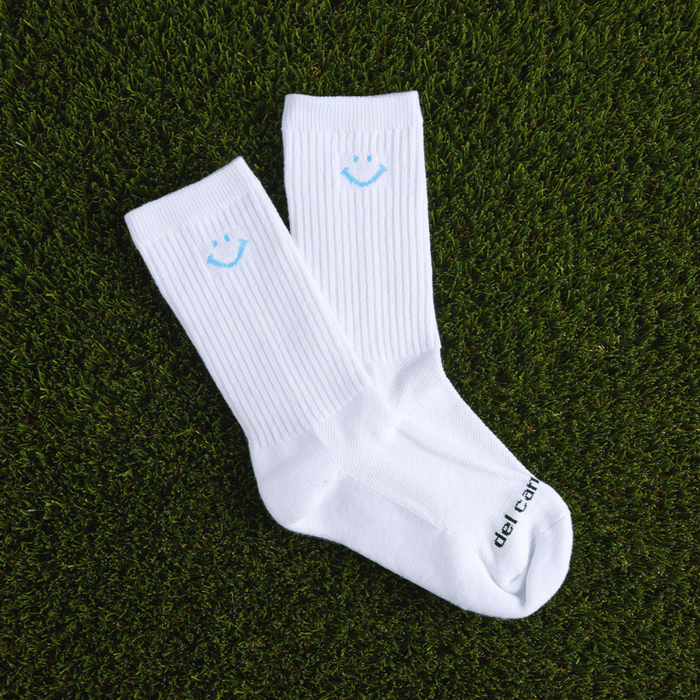 Crew Smiley Pack Socks - del campo