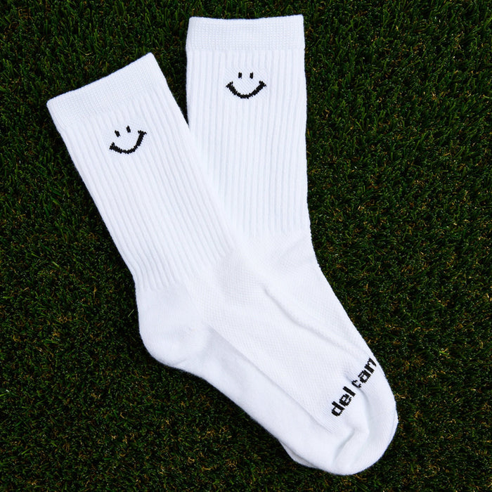 Crew Smiley Pack Socks - del campo