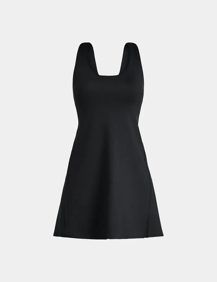 | Front view of model highlighting the coverage and fit | Black