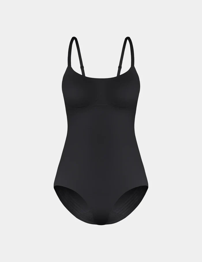 | Customizable Shaper Bodysuit shown front-facing against a light gray background | Black