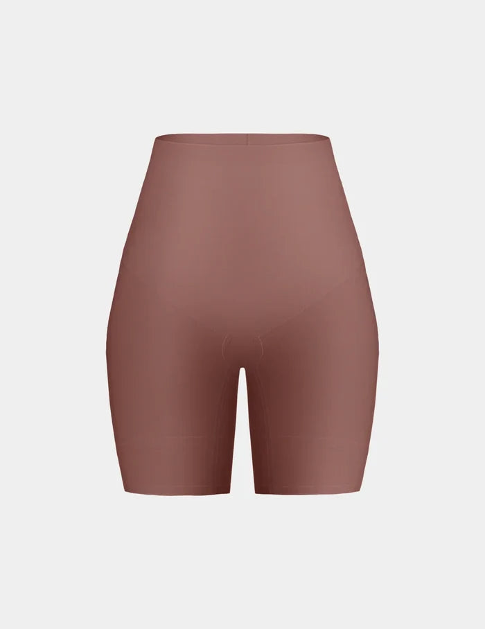 | Customizable Shaper High Rise Leakproof Shorts shown front-facing against a light gray background | Sola