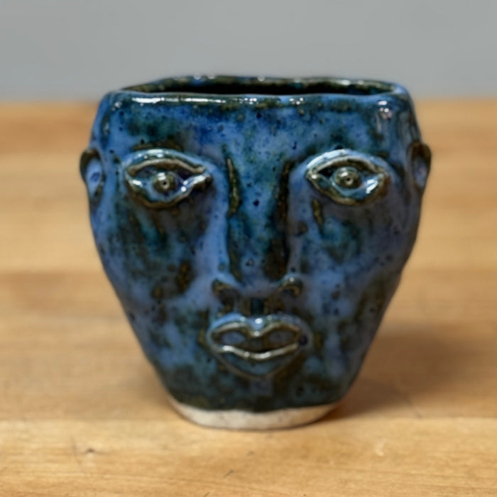 Blue with Green Flecks Glossy