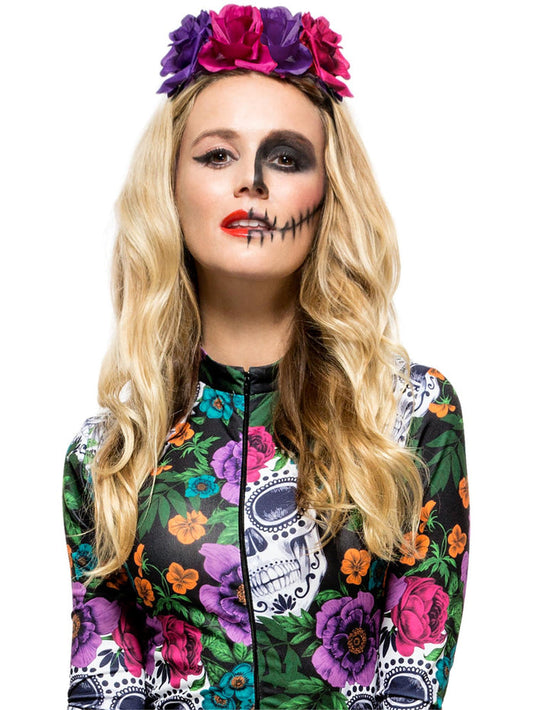 Day of the Dead Rose Headband