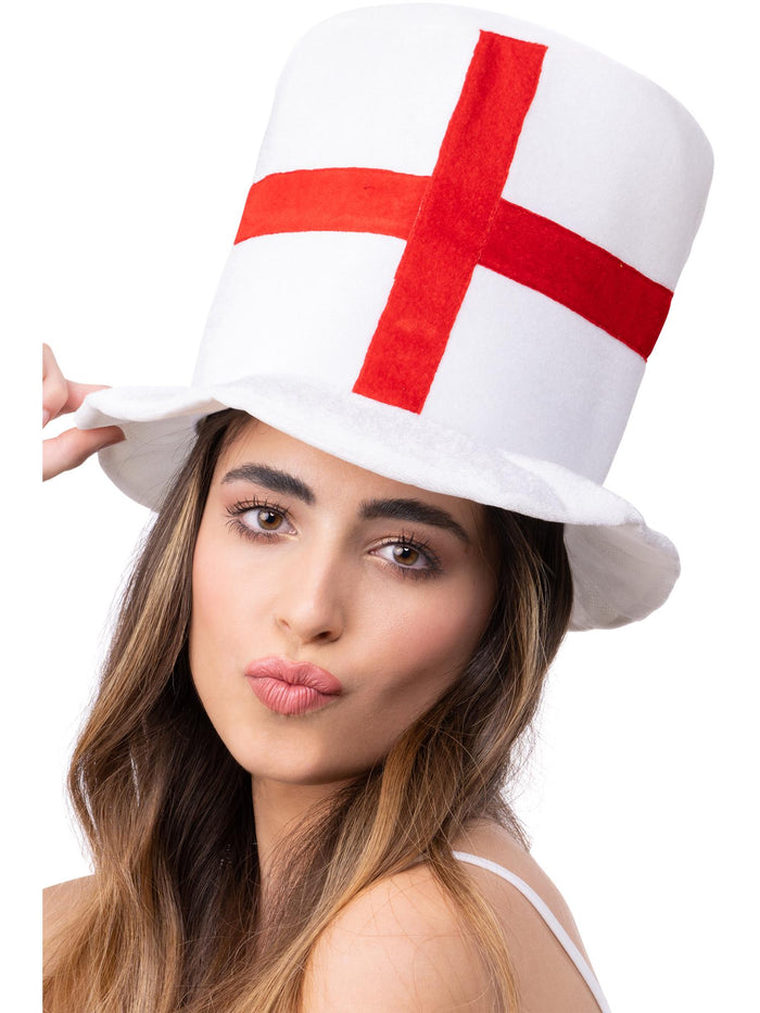 Deluxe England Flag Top Hat