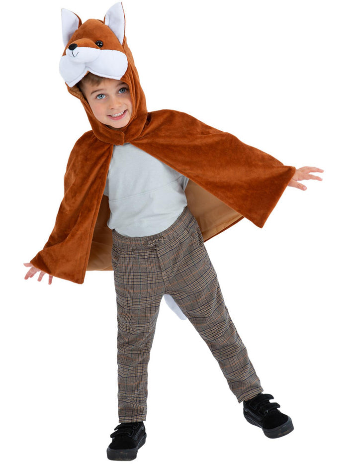 Deluxe Fox Plush Cape, Kids