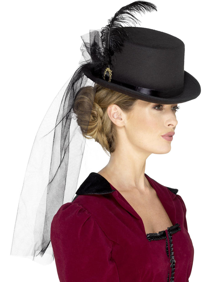 Deluxe Ladies Victorian Top Hat