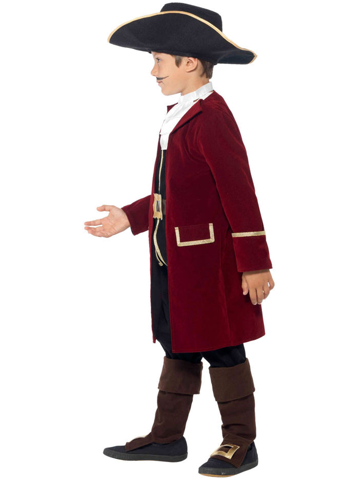 Deluxe Pirate Captain Costume, Kids