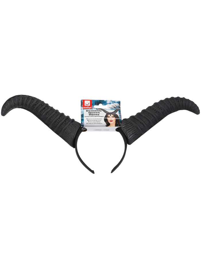 Demonic Queen Horns, on Headband