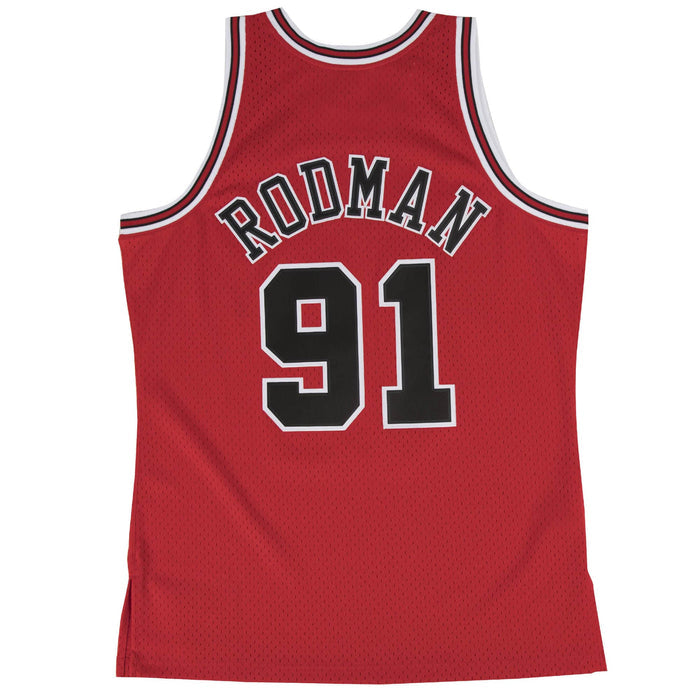 Dennis Rodman Chicago Bulls Mitchell & Ness 1997-98 Hardwood Classic Swingman Away Jersey