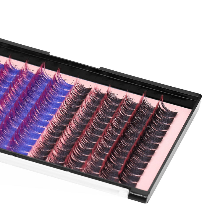 DIY Lash Clusters D-Curl Ombre – Black to Color Fade by MinuLashes