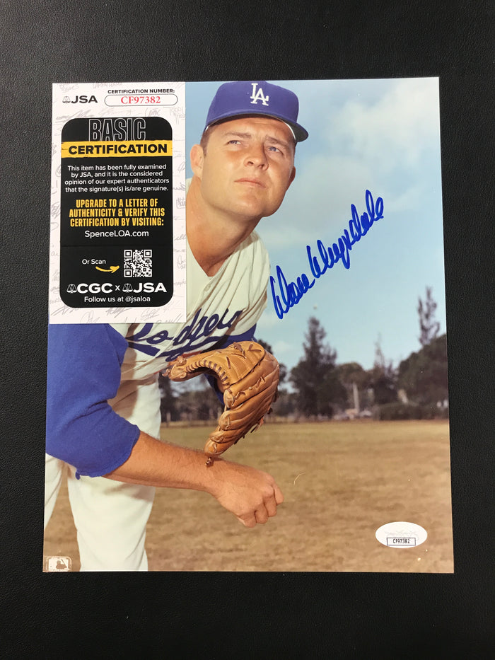 Don Drysdale Signed 8x10 Photo Los Angeles Dodgers JSA Certified