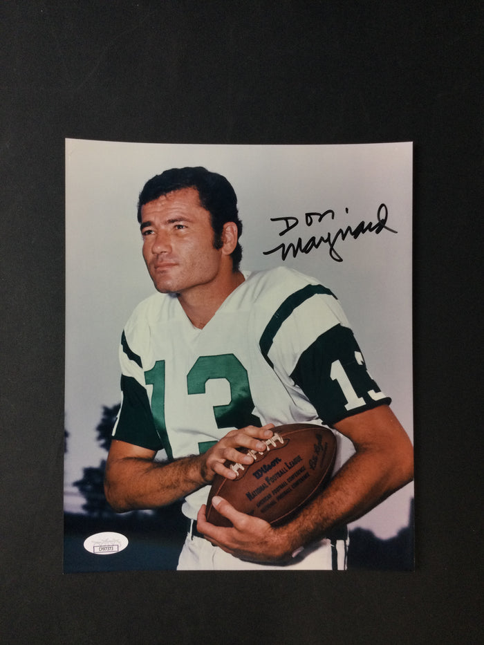 Don Maynard 8x10 Signed Photo New York Jets HOF JSA Cert