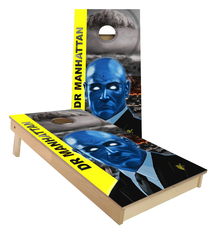 Dr Manhattan Nuclear explosion Cornhole Boards