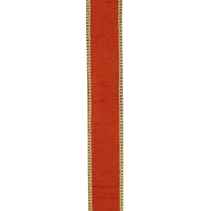 Dupioni Shimmer Fused Copper, Copper, 1 In, 10 Yards