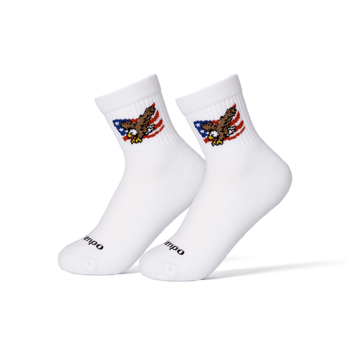 Del Campo Eagle Flag golf socks