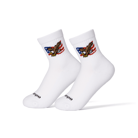 Del Campo Eagle Flag golf socks