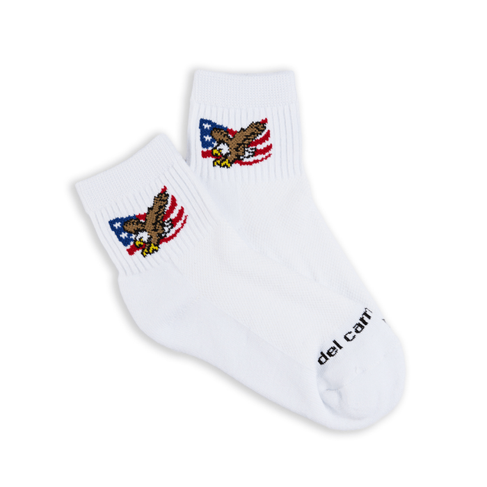 Del Campo Eagle Flag golf socks