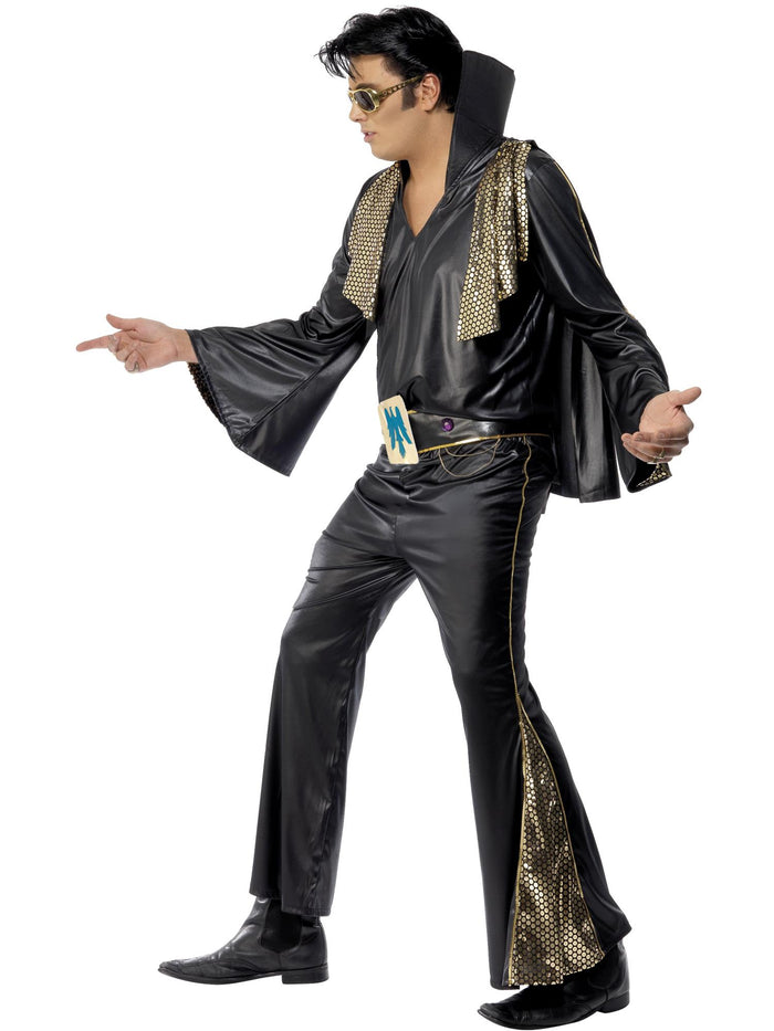 Elvis Costume, Black & Gold
