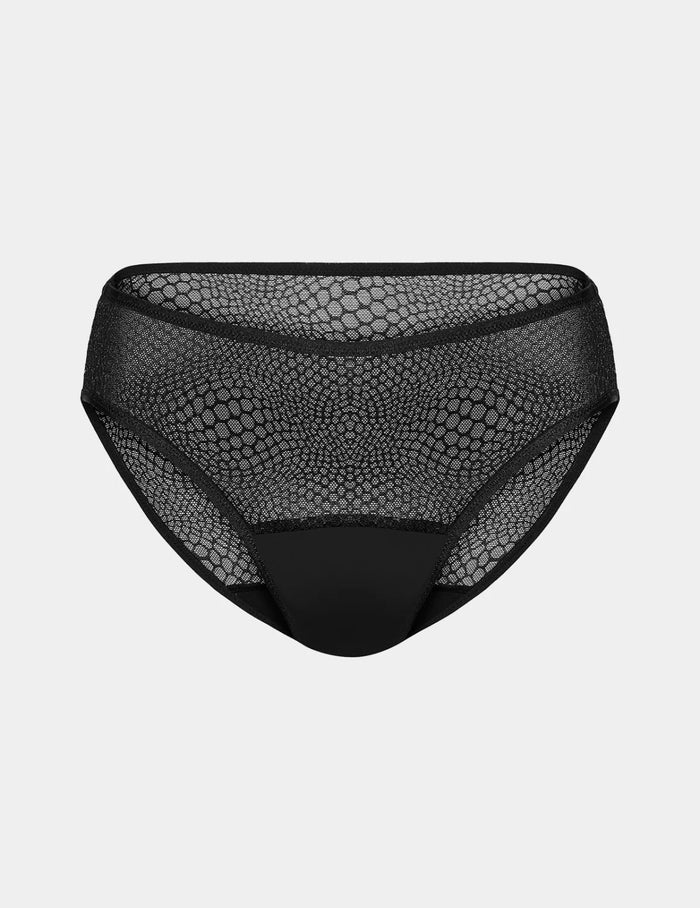 Essential Gossamer Lace Bikini  | Black