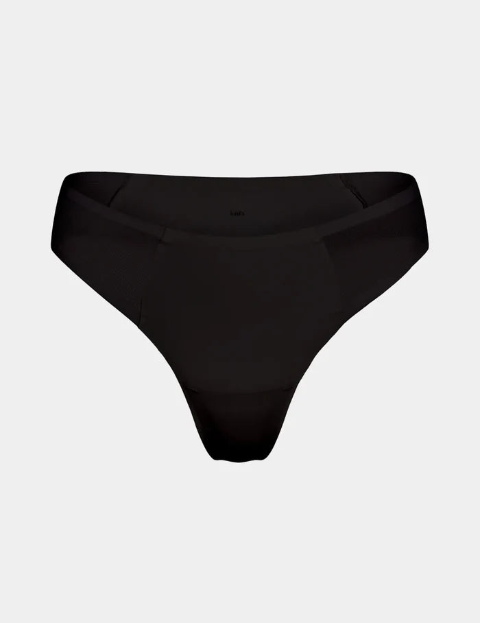 | Front view of model highlighting the coverage and fit | Black