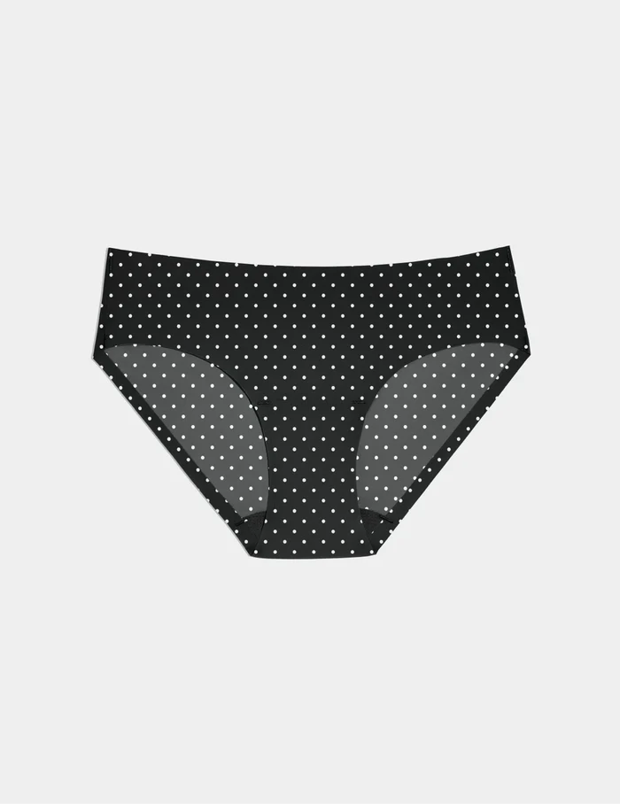Black with White Polka Dot / XS