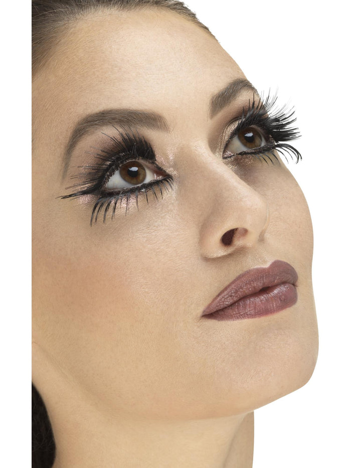 Eyelashes, Black, Top & Bottom Set, Wings