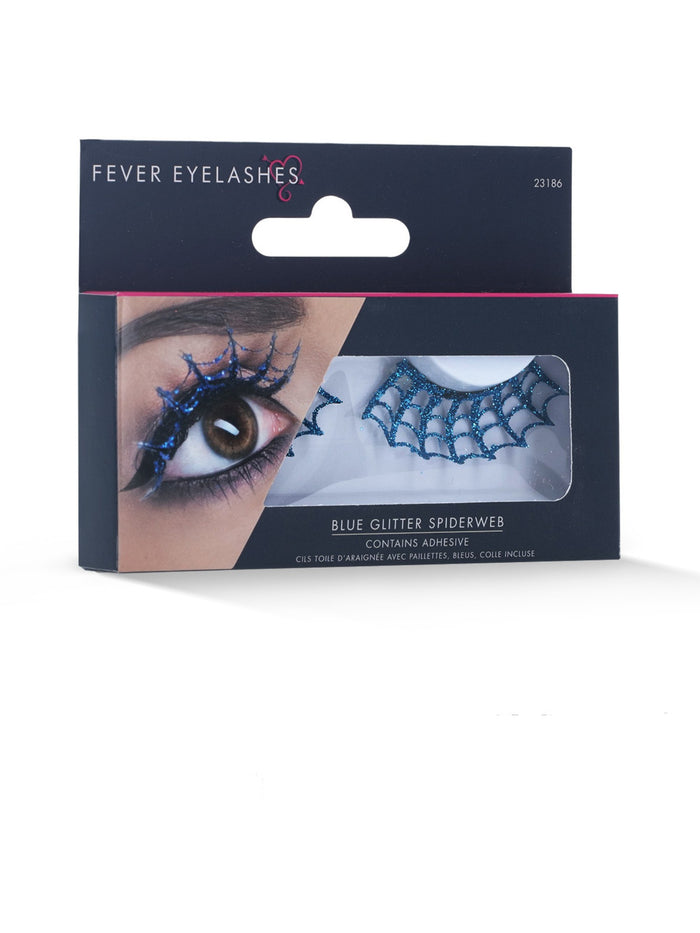 Eyelashes Spiderwebs with Glitter