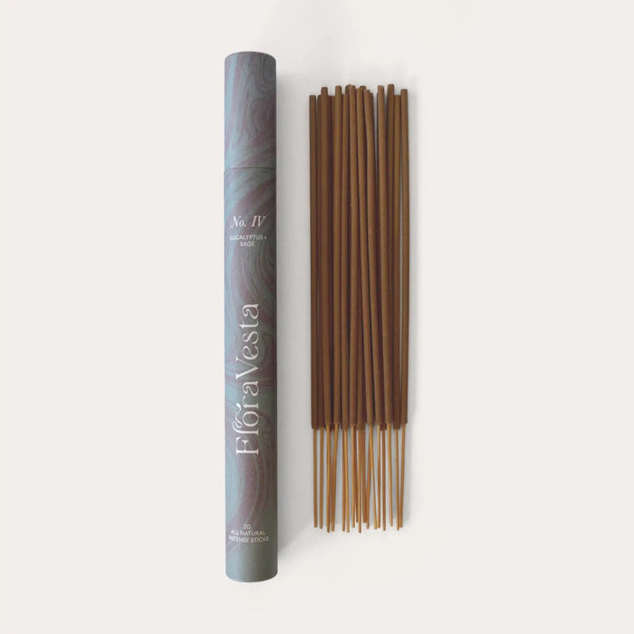 Flora Vesta: Eucalyptus & Sage All Natural Essential Oil Incense