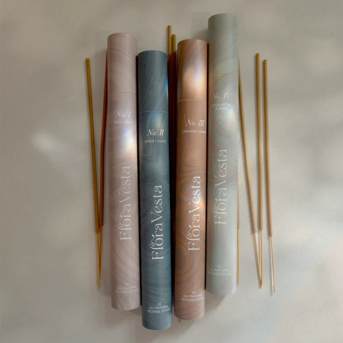 Flora Vesta: Lotus & Clove All Natural Essential Oil Incense