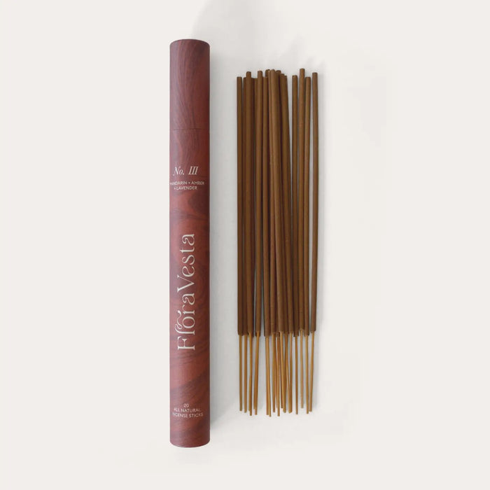 Flora Vesta: Orange & Amber All Natural Essential Oil Incense