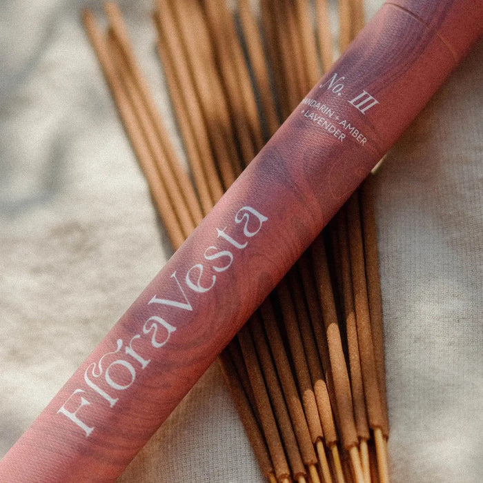 Flora Vesta: Orange & Amber All Natural Essential Oil Incense