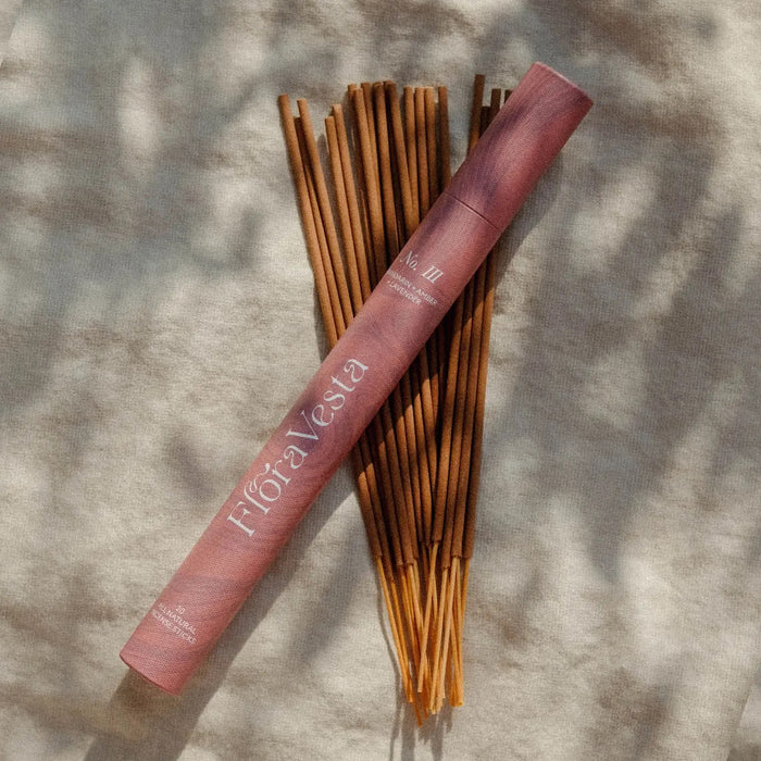 Flora Vesta: Orange & Amber All Natural Essential Oil Incense