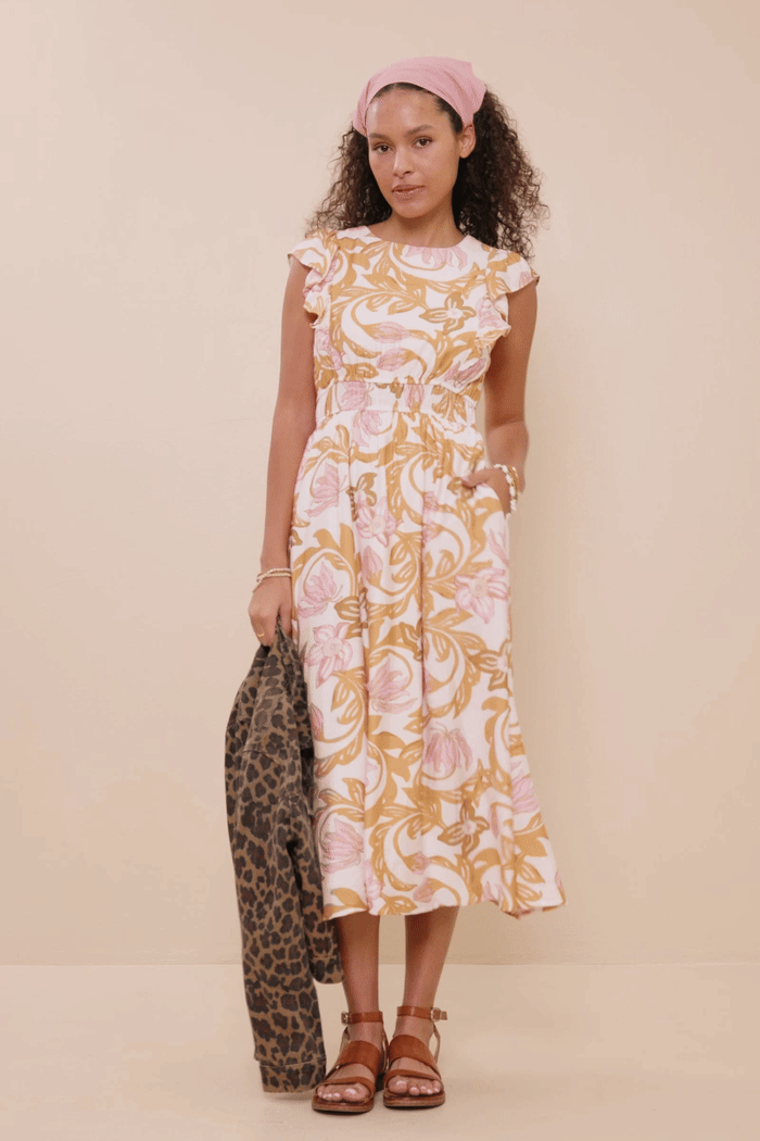 Floral Print Sleeveless Dress