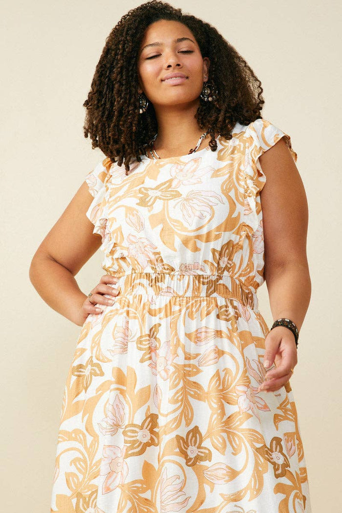 Floral Print Sleeveless Dress