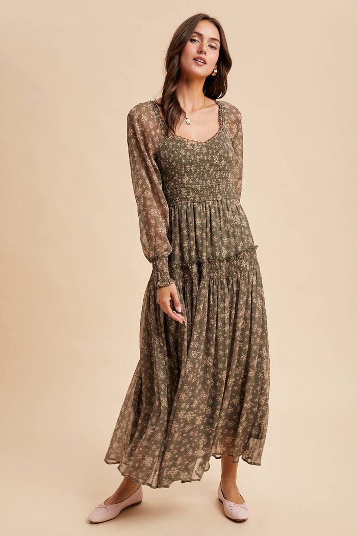 Floral Smocked Dress